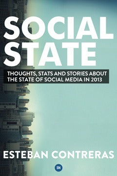 Book cover of 'Social State' by Esteban Contreras with a cityscape background.