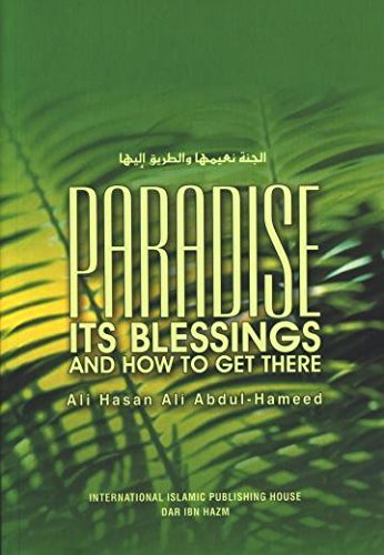 Book cover of 'Paradise: Its Blessings and How to Get There' with green leafy background