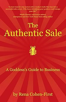 Book cover of 'The Authentic Sale' with a red background and gold text.