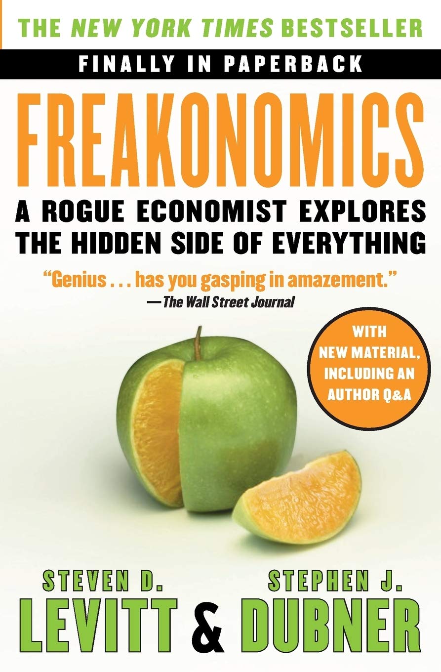 Book cover of 'Freakonomics'