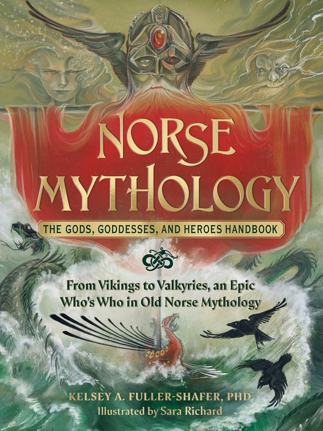 Norse mythology gods goddesses heroes handbook book cover