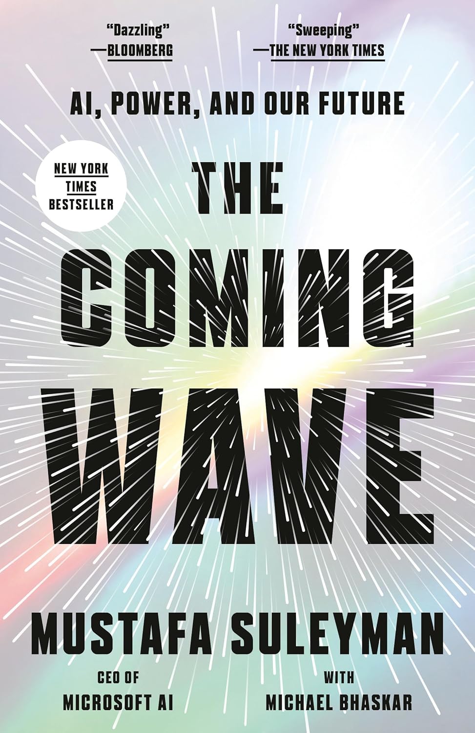 Book cover of 'The Coming Wave' by Mustafa Suleyman