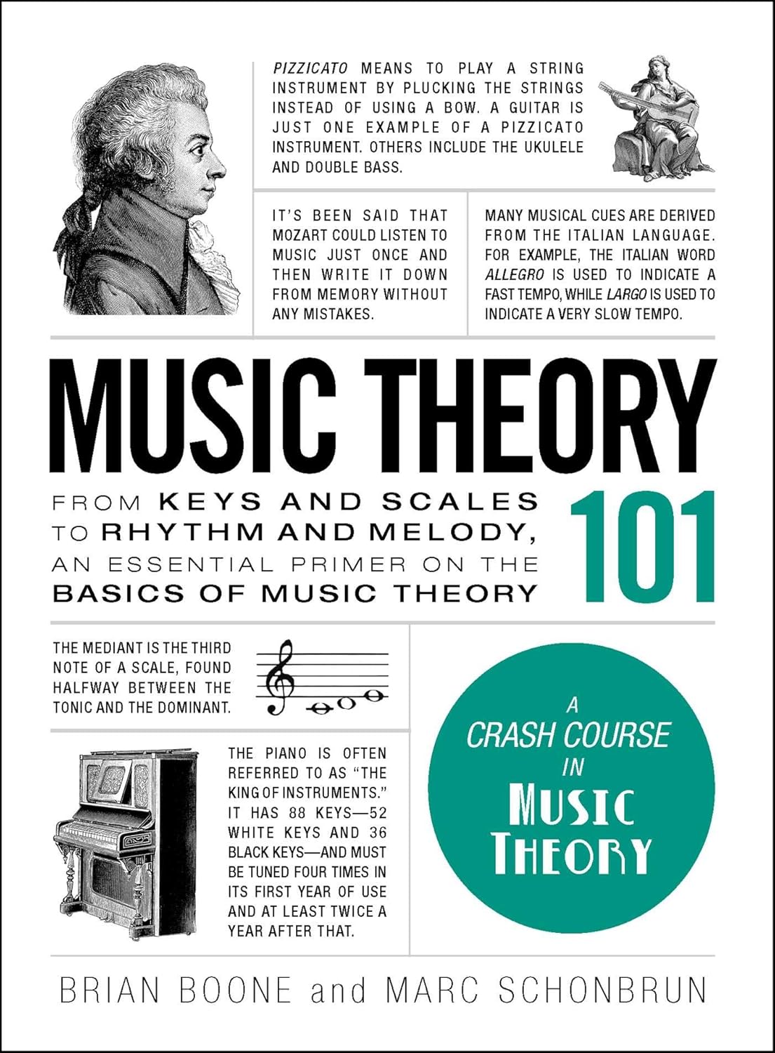 Music Theory 101: From keys and scales to rhythm and melody, an essential primer on the basics of music theory (Adams 101 Series)