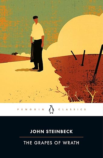 he Grapes of Wrath book cover by John Steinbeck