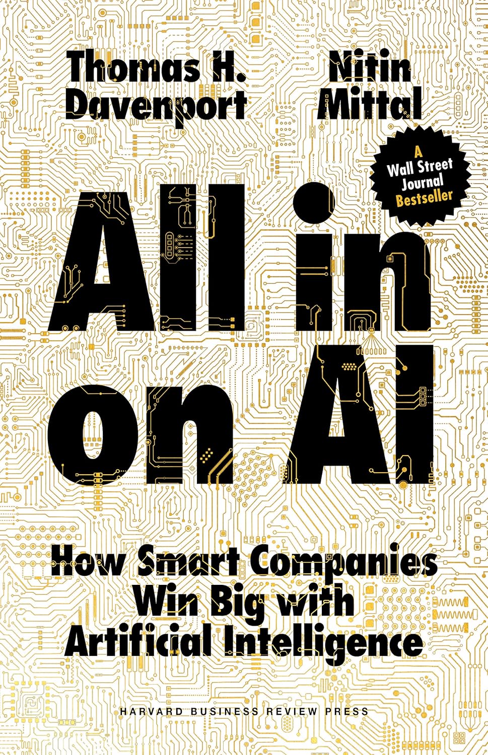 Book cover of 'All in on AI' by Thomas H. Davenport and Nitin Mittal