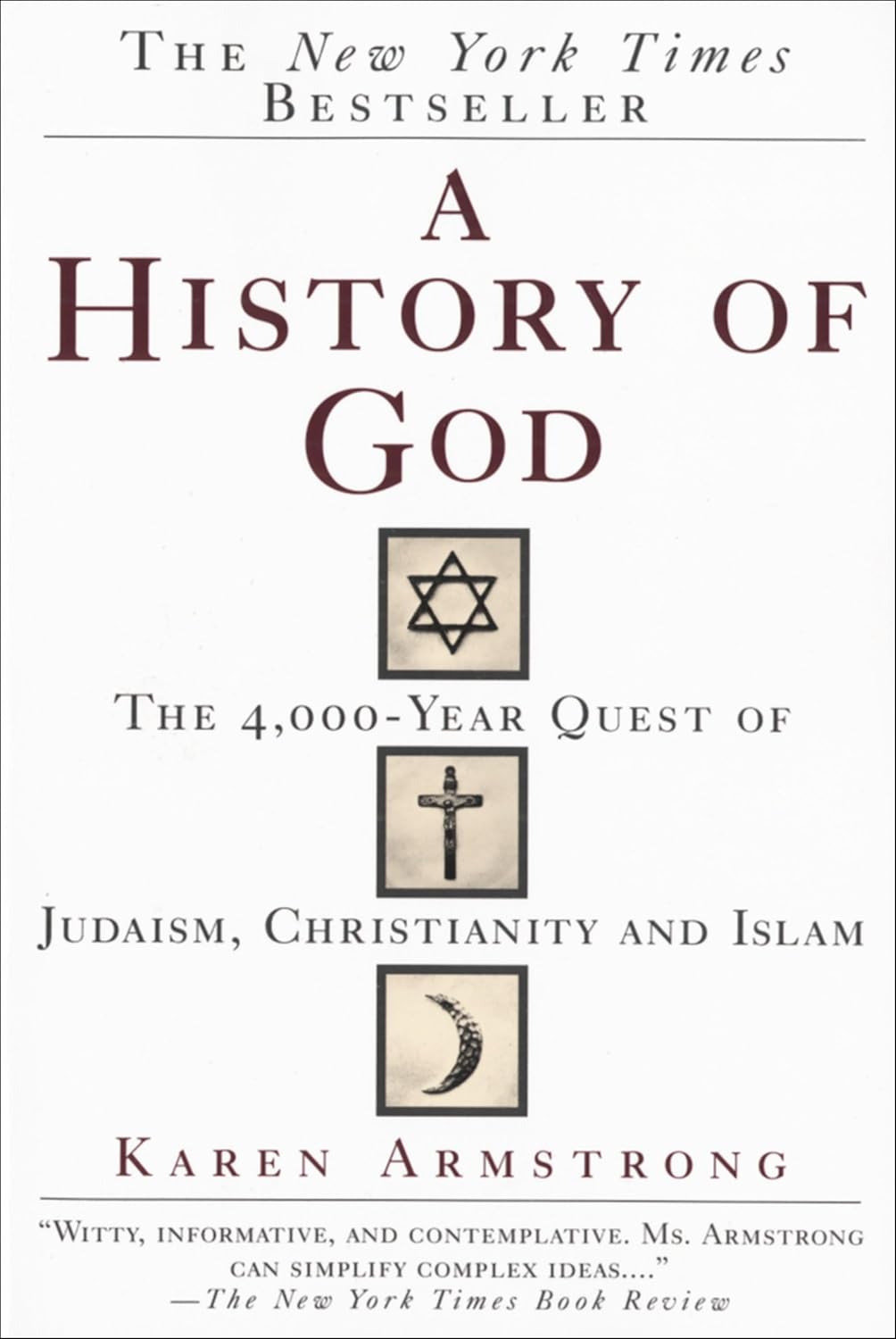 A History of God book by Karen Armstrong cover