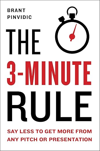 The 3 Minute Rule book by Brant Pinvidic