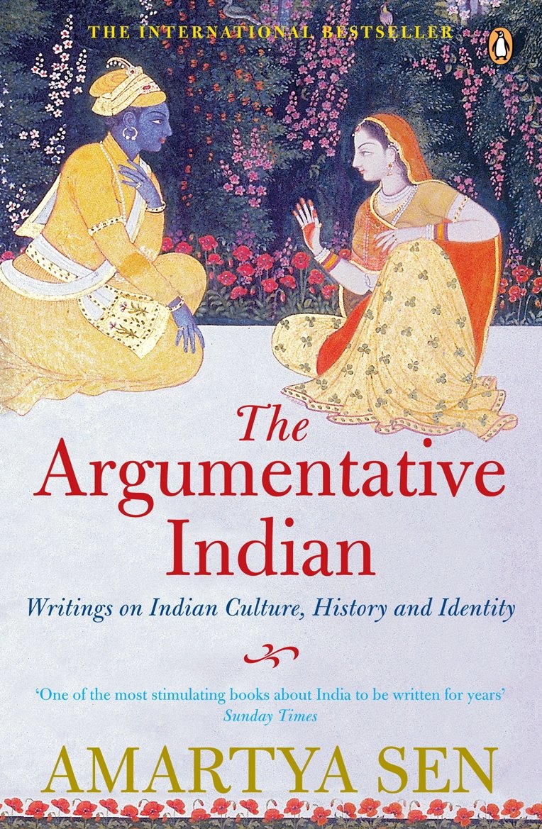 The Argumentative Indian book cover by Amartya Sen displayed