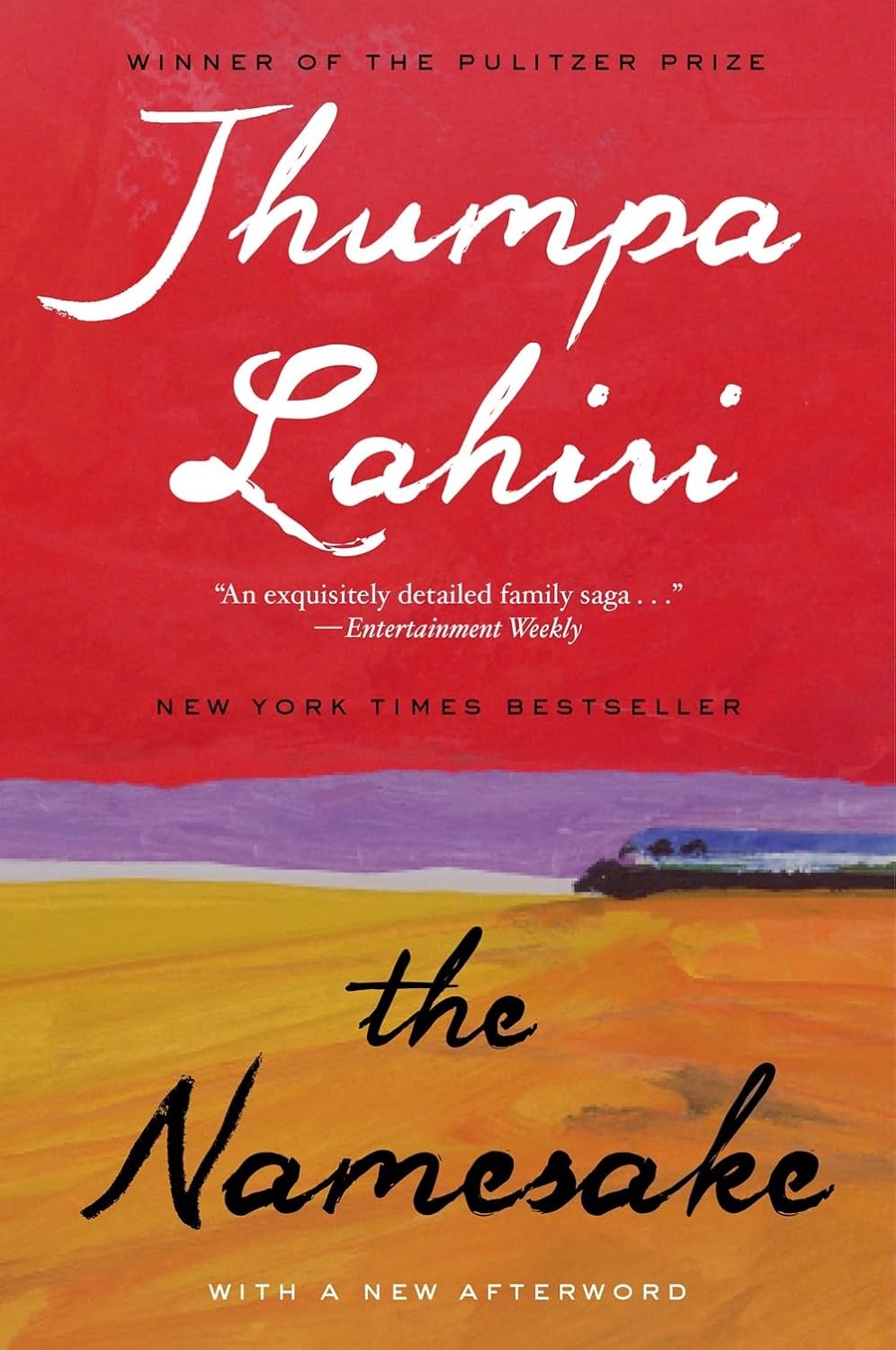 "The Namesake book by Jhumpa Lahiri novel cover