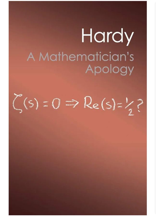 A Mathematician's Apology
Book by G. H. Hardy