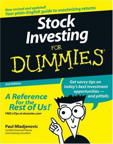 Stock Investing for Dummies    By  Paul Mladjenovic ,  Brett Barry