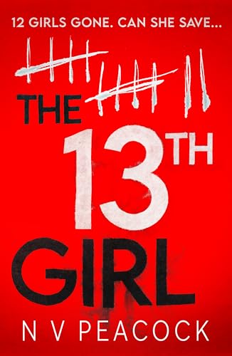 Book cover of 'The 13th Girl' with a red background and white text.