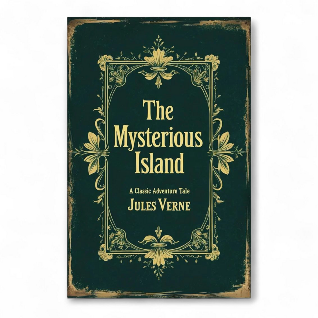 The Mysterious Island book cover by Jules Verne novel