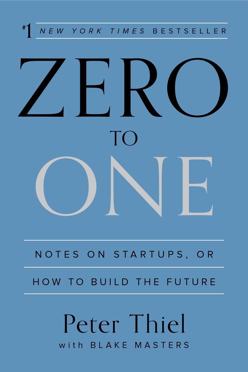 Zero to One book by Blake Masters & Peter Thiel – guide to startups, innovation, and building unique businesses