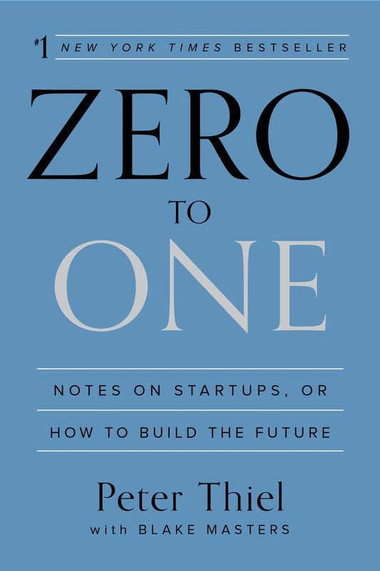 Zero to One book by Blake Masters & Peter Thiel – guide to startups, innovation, and building unique businesses