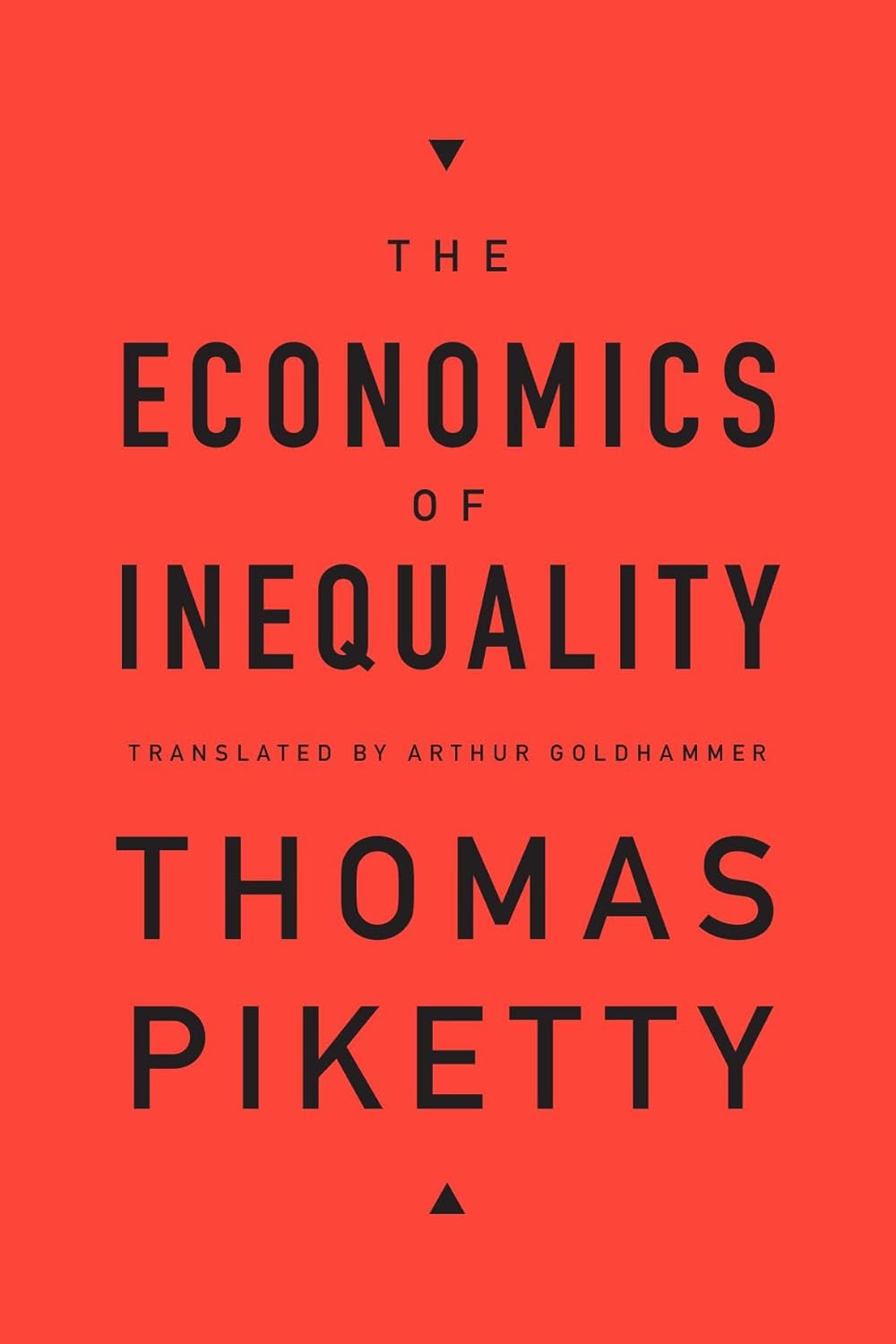 Book cover of 'The Economics of Inequality' by Thomas Piketty