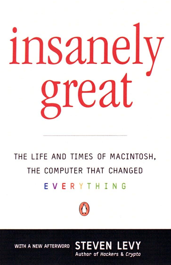 Book cover of 'Insanely Great' by Steven