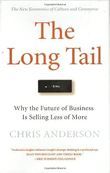 Book cover of 'The Long Tail' by Chris Anderson on a white background