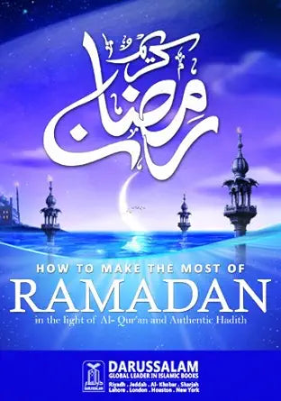 Book cover of 'How to Make the Most of Ramadan' with Islamic architecture and blue gradient background