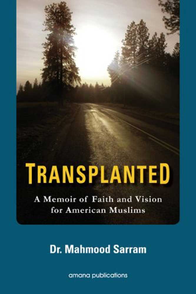Book cover of 'Transplanted' with a road and trees design.