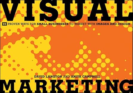 Book cover of 'Visual Marketing' with orange and yellow design