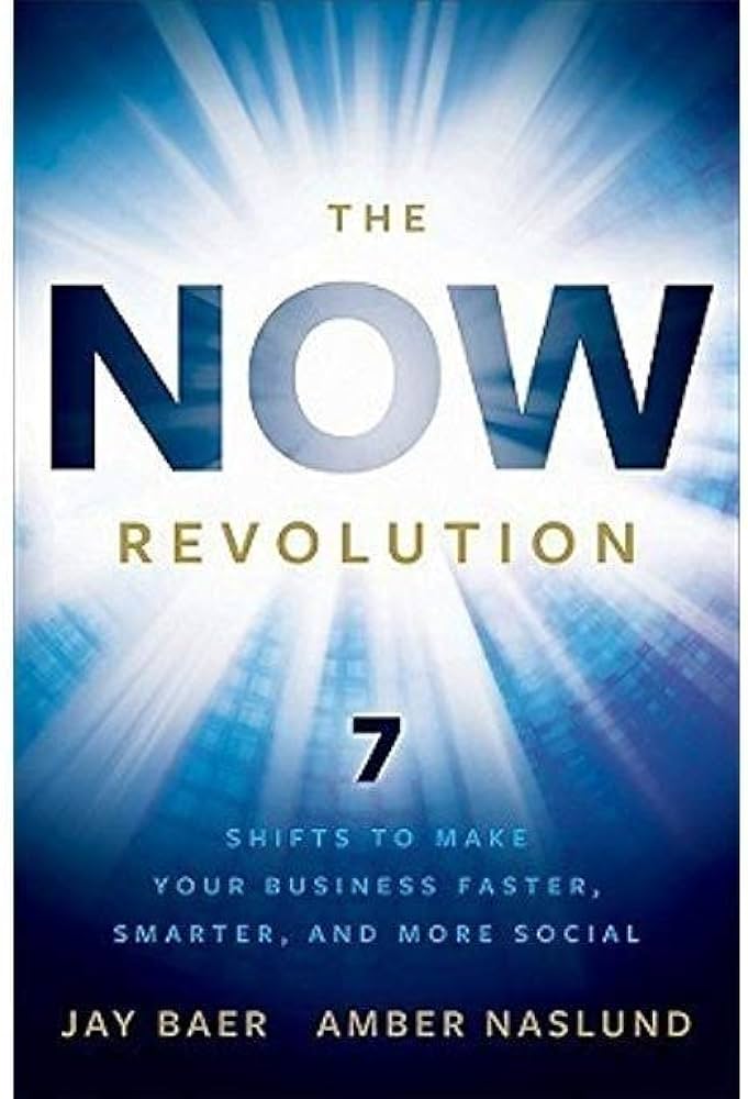 Book cover of 'The NOW Revolution' with a blue and white design