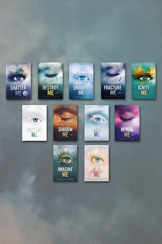 Cover of Shatter Me Series by Tahereh Mafi – dystopian young adult fantasy novels featuring Juliette Ferrars, a girl with a deadly touch and a fight for freedom.