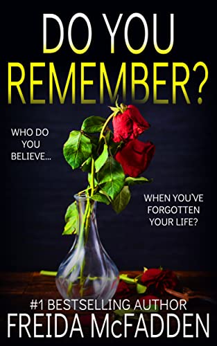Book cover of 'Do You Remember?' with red roses in a vase on a dark background