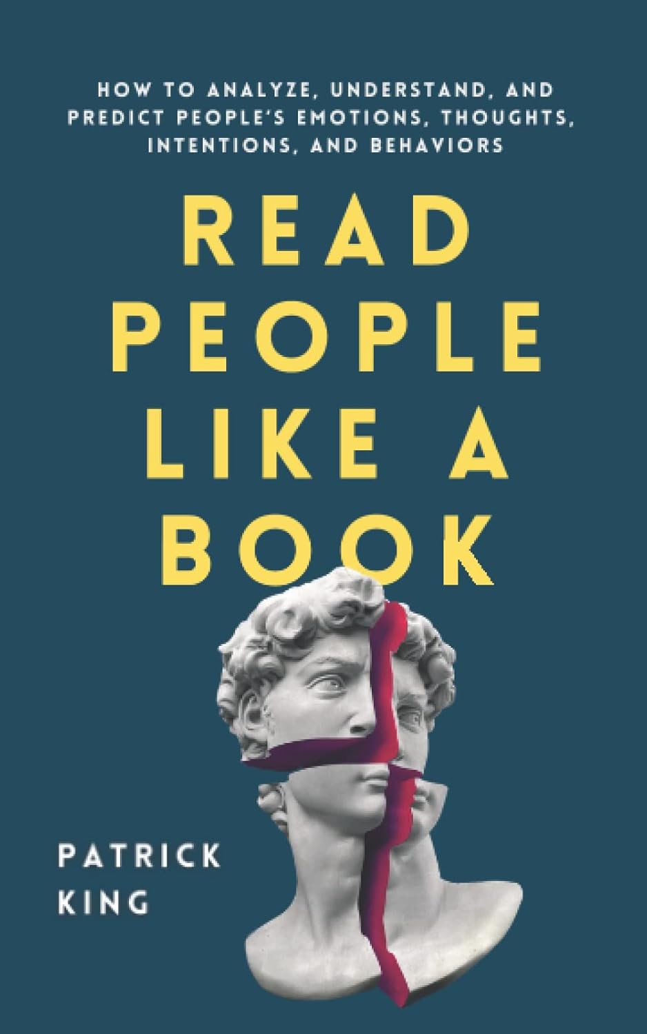 Book cover of 'Read People Like a Book' with a classical statue and text on a blue background