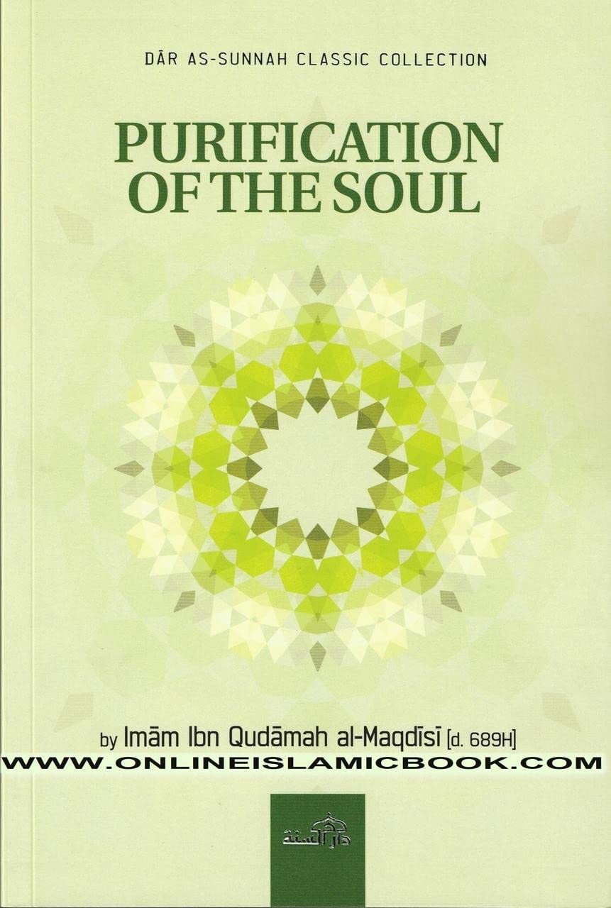 Book cover of 'Purification of the Soul' from Där as-Sunnah Classic Collection with a green geometric design on a light green background.