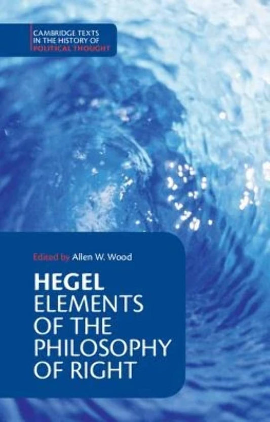 Book cover of 'Elements of the Philosophy of Right' by Hegel