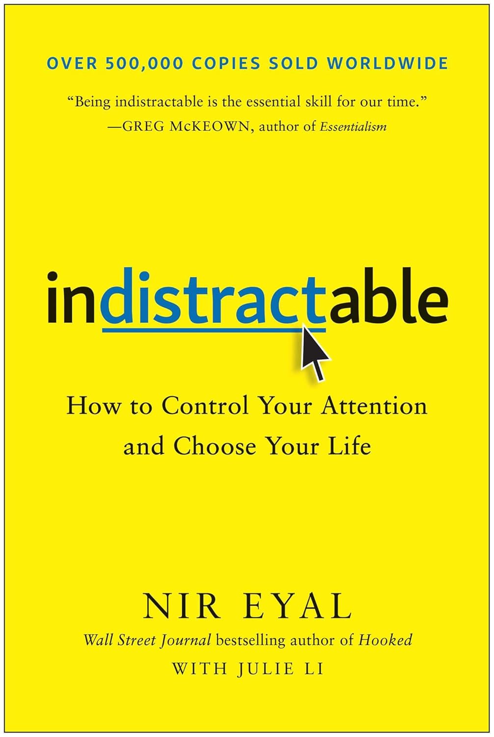 Book cover of 'Indistractable' by Nir Eyal