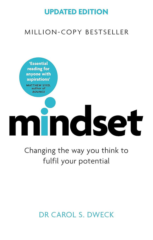 Book cover of 'Mindset' by Dr Carol S. Dweck with a white background