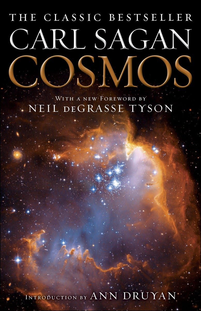 Book cover of 'Cosmos' by Carl Sagan 