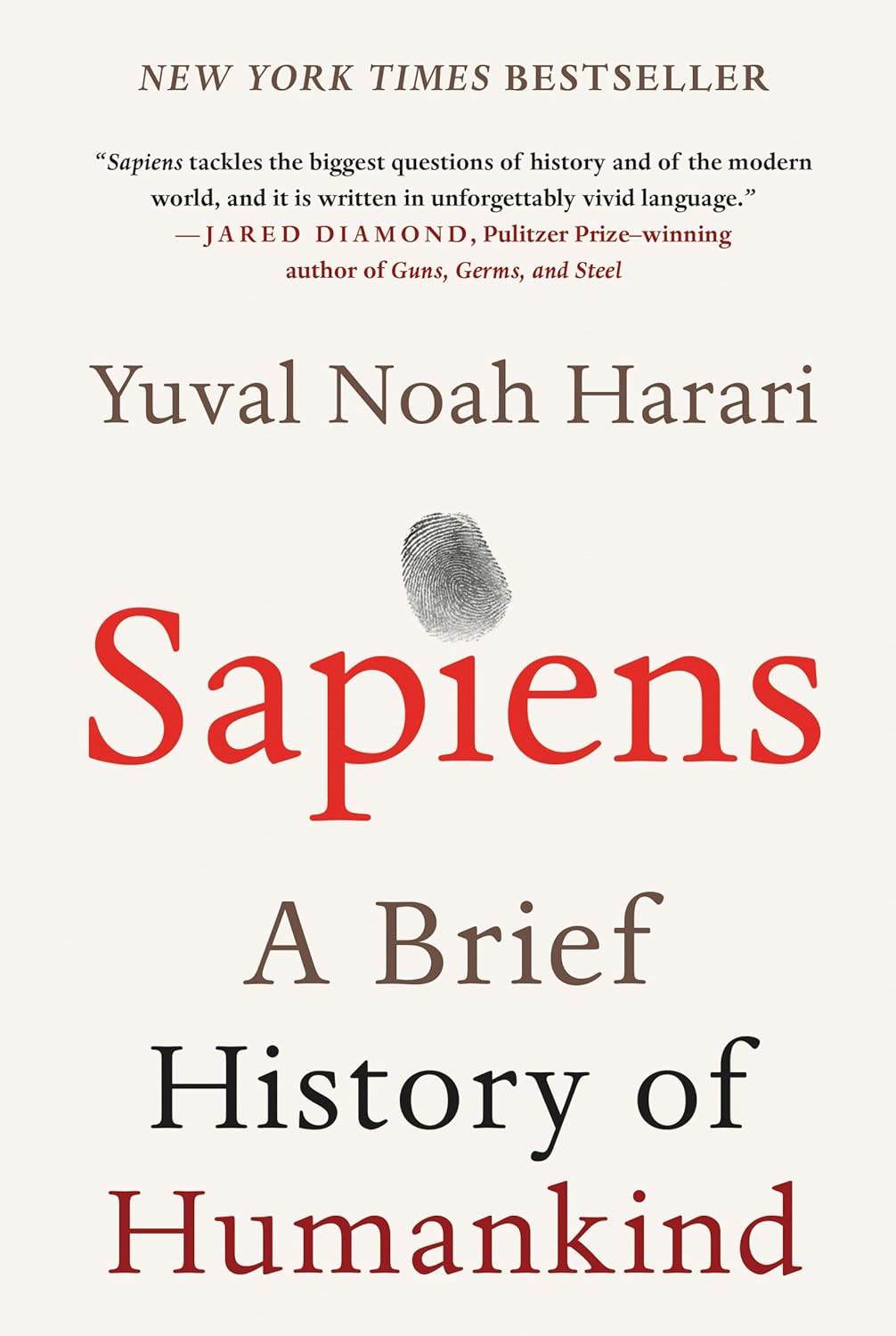 Sapiens book by Yuval Noah Harari history of humankind