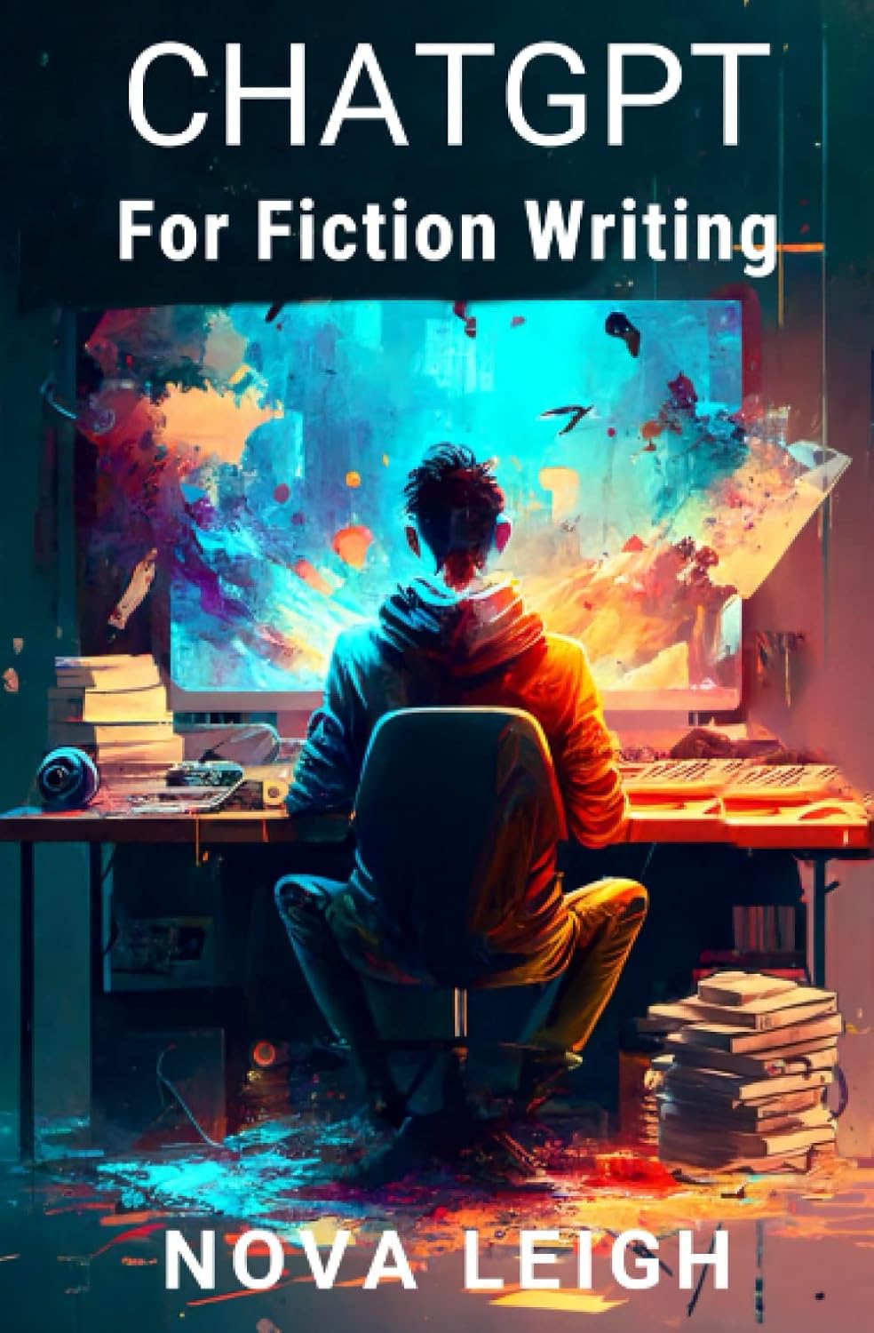 Book cover of 'ChatGPT for Fiction Writing' by Nova Leigh 