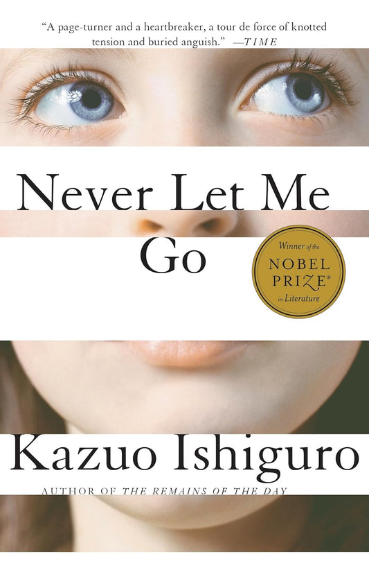 Book cover of 'Never Let Me Go' by Kazuo Ishiguro
