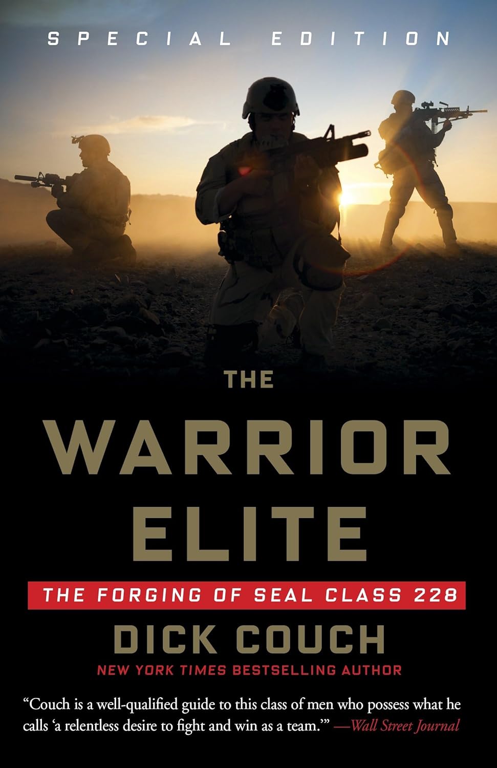 Book cover of 'The Warrior Elite' with soldiers in a desert setting