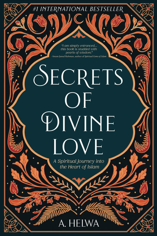 Book cover of 'Secrets of Divine Love' with decorative elements and text.