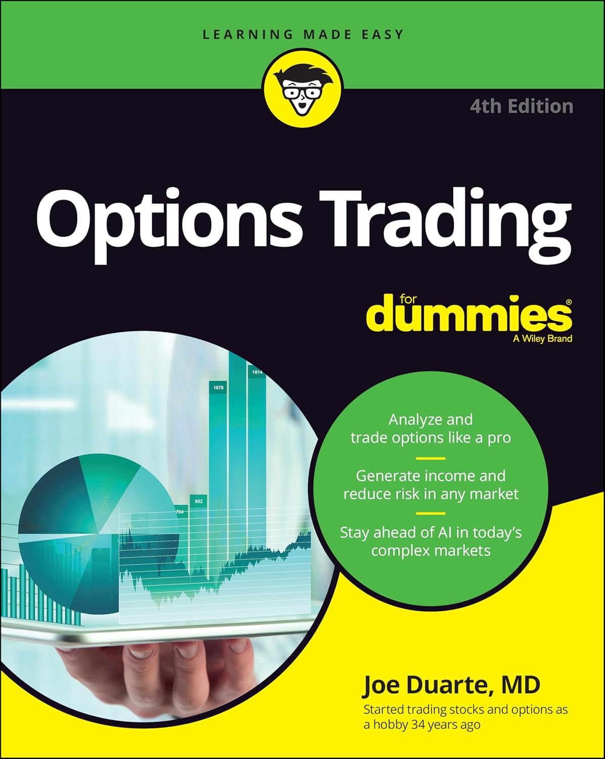 Book cover of 'Options Trading for Dummies'