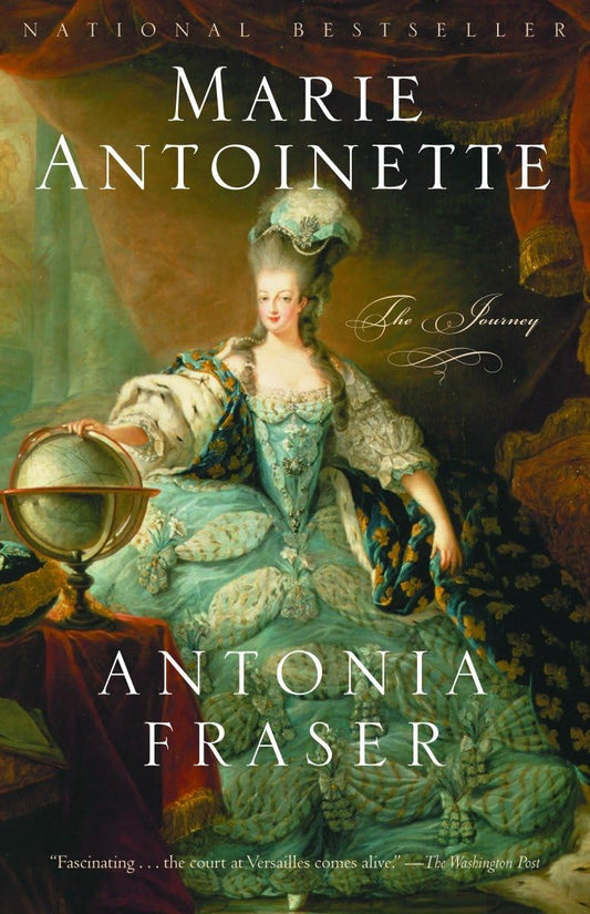 Book cover of 'Marie Antoinette: The Journey' by Antonia Fraser featuring a portrait of Marie Antoinette.