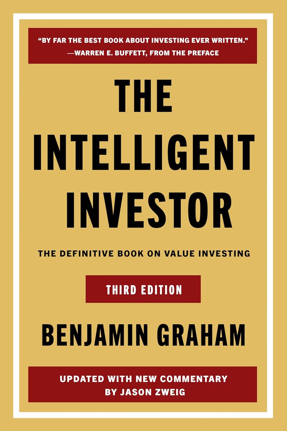 The Intelligent Investor book by Benjamin Graham investing guide