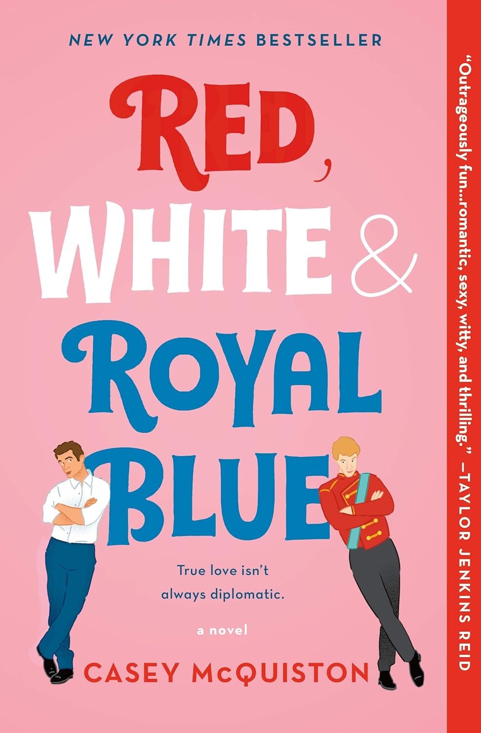Book cover of 'Red, White & Royal Blue'