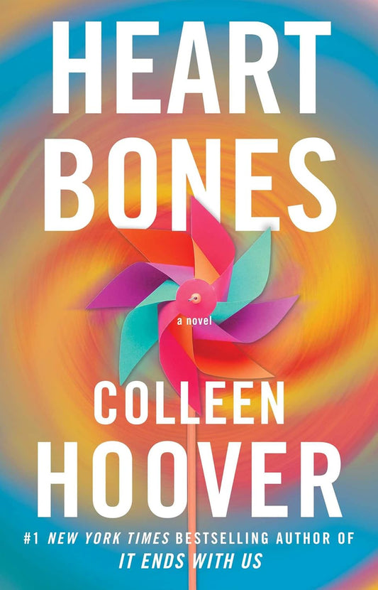 Book cover of 'Heart Bones' by Colleen Hoover with colorful design