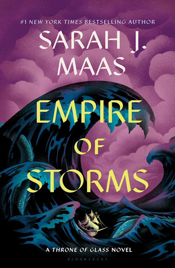 Book cover of 'Empire of Storms' by Sarah J. Maas