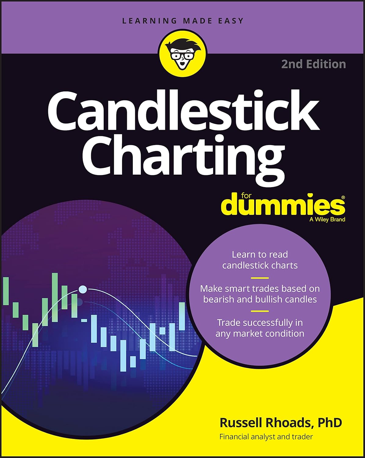 Book cover of 'Candlestick Charting For Dummies'