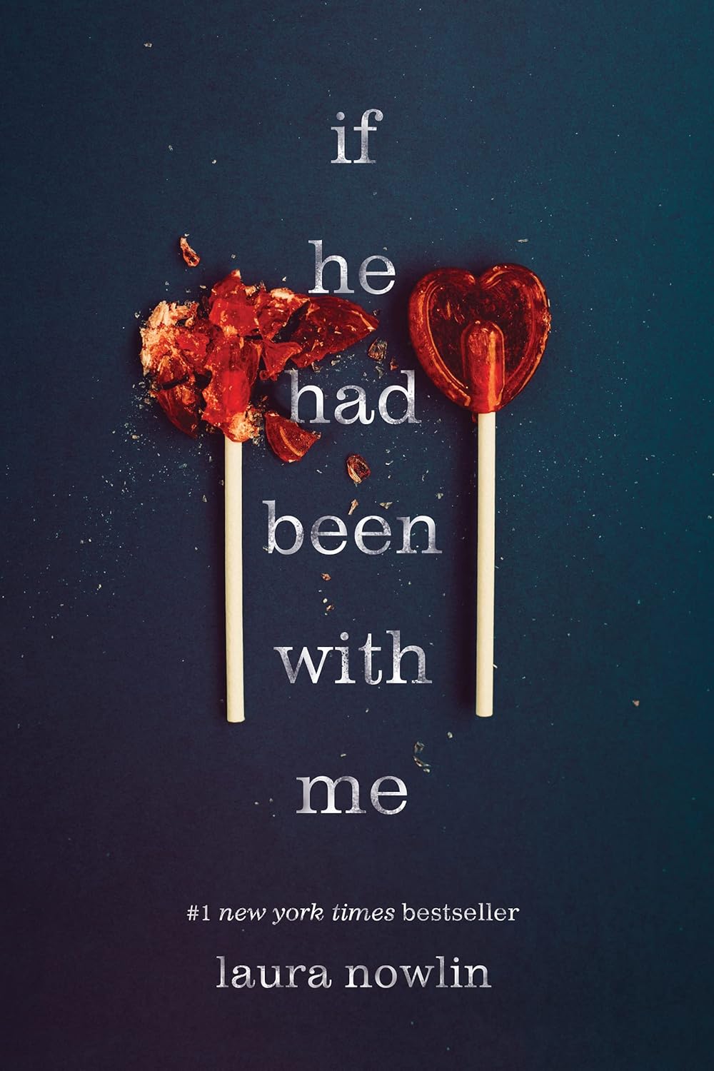 Book cover of 'if he had been with me' by Laura Nowlin 