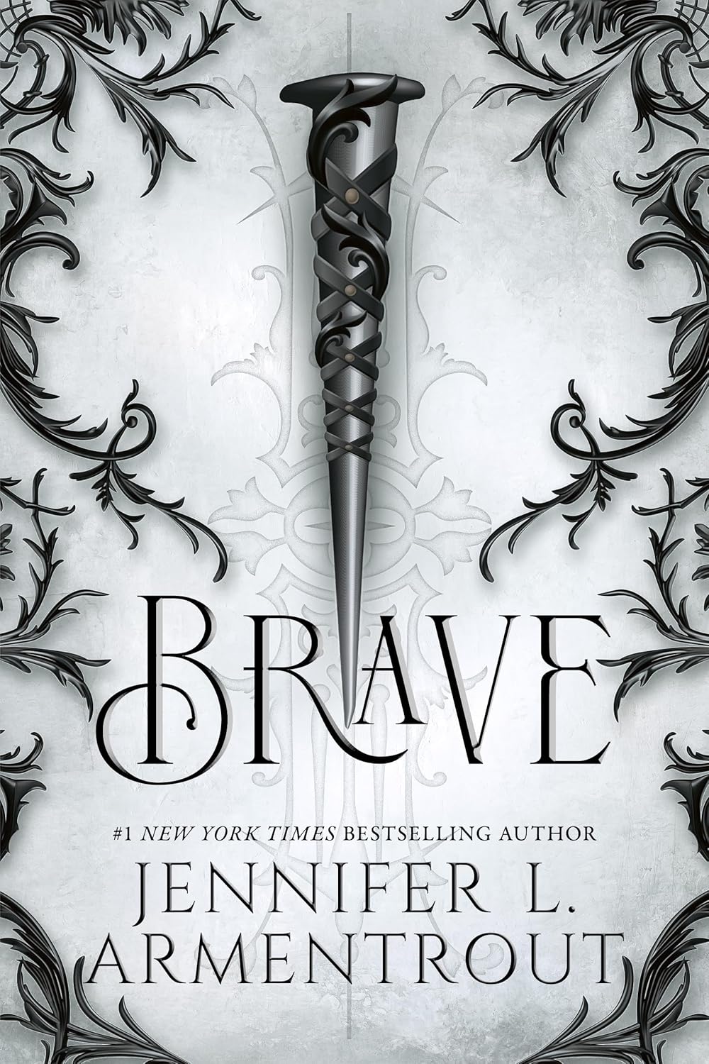 Book cover of 'Brave' by Jennifer L. Armentrout with a sword design.