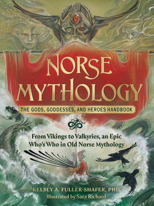 Norse mythology gods goddesses heroes handbook book cover