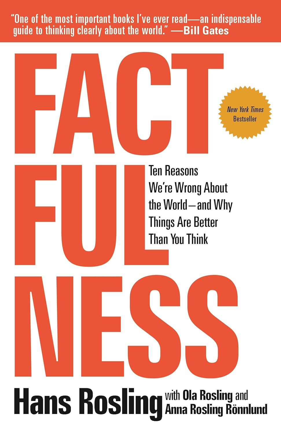 Book cover of 'Factfulness'